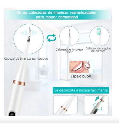 🦷 CEPILLO ELÉCTRICO REMOVEDOR DE SARRO – SONRISA LIMPIA EN CASA