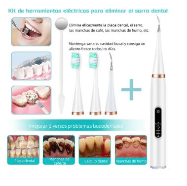 🦷 CEPILLO ELÉCTRICO REMOVEDOR DE SARRO – SONRISA LIMPIA EN CASA