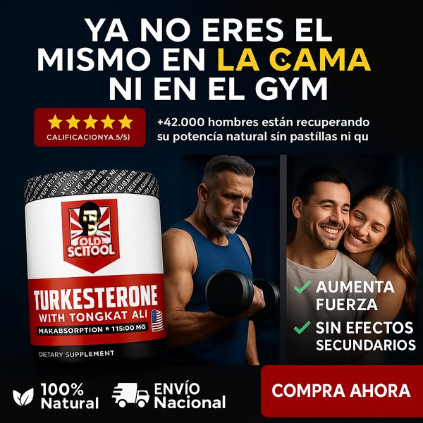 🔥 TURKESTERONE 💪 Recupera tu energía y músculos – El Anabólico Natural #1 de EE.UU.