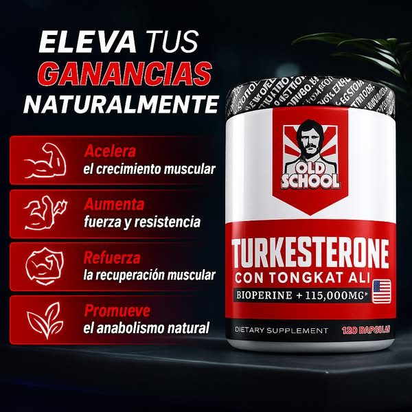 🔥 TURKESTERONE 💪 Recupera tu energía y músculos – El Anabólico Natural #1 de EE.UU.