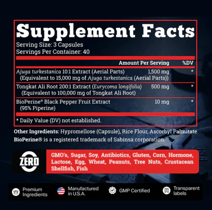 🔥 TURKESTERONE 💪 Recupera tu energía y músculos – El Anabólico Natural #1 de EE.UU.