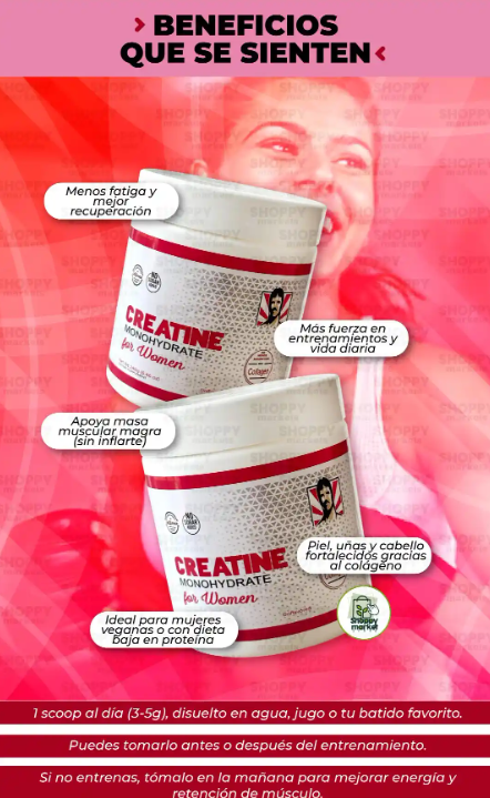 💪 Creatina Monohidratada para Mujeres – 240g