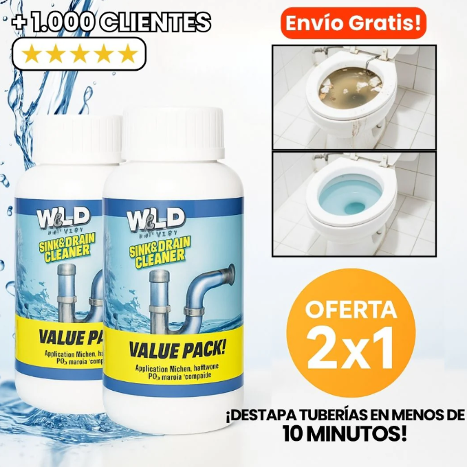 Wild Tornado™ Limpiador de Desagües – 2x1 por Tiempo Limitado
