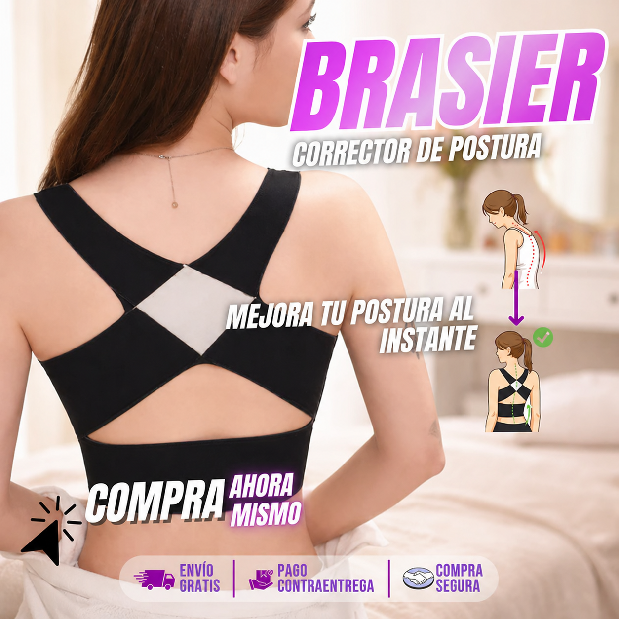 BRASIER CORRECTOR DE POSTURA LEVANTA BUSTO
