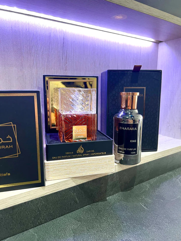DÚO PERFUMES  Khamrah + Bharara King  + Regalo Perfumero 🎁