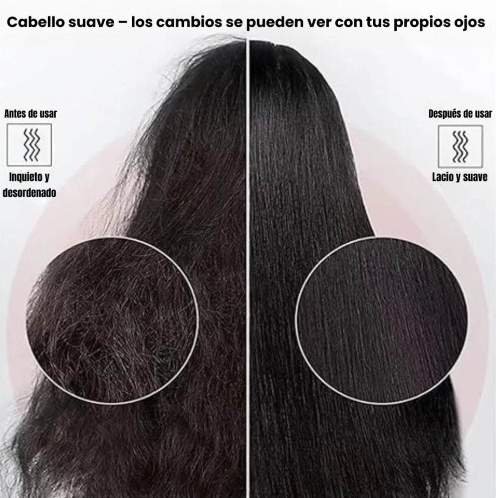 Cepillo Alisador 2 en 1  | ¡Alisa tu cabello en minutos con resultados de peluquería y sin dañarlo!
