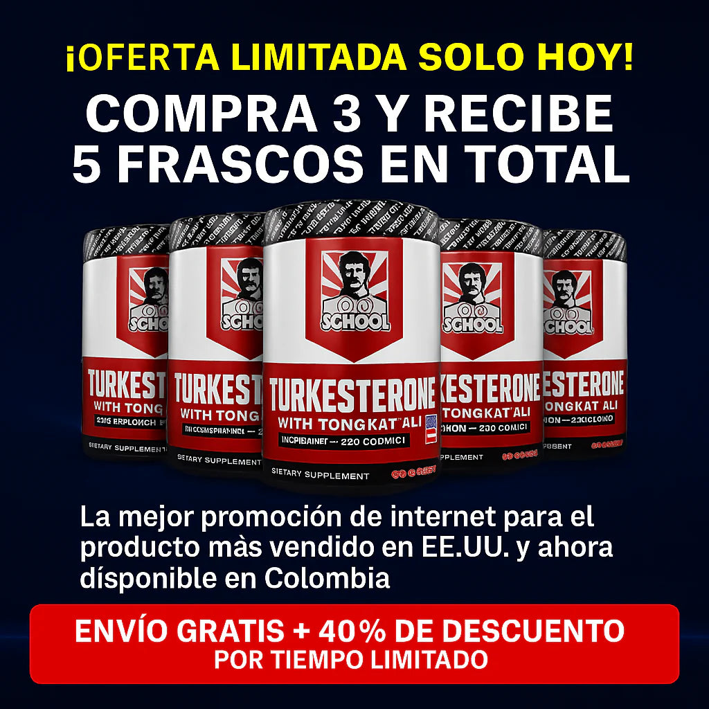 🔥 TURKESTERONE 💪 Recupera tu energía y músculos – El Anabólico Natural #1 de EE.UU.