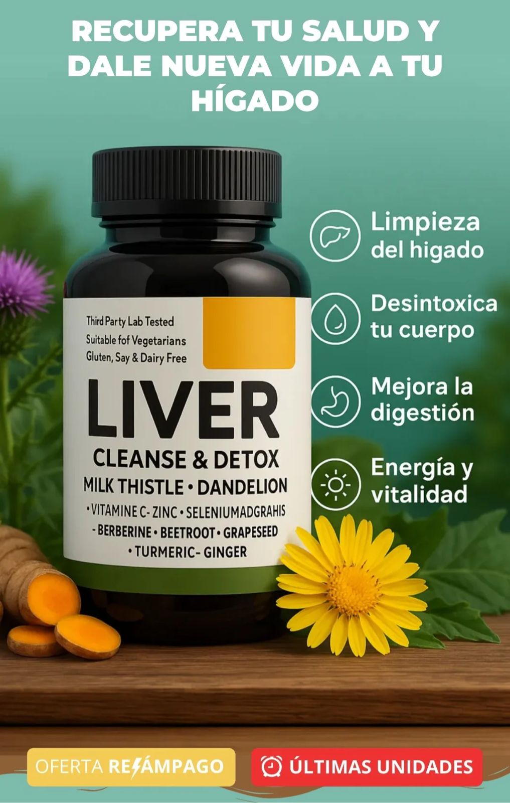 LIVER CLEANSE DETOX® Ayuda a que tu Hígado Funcione Mejor, inicia desde hoy.